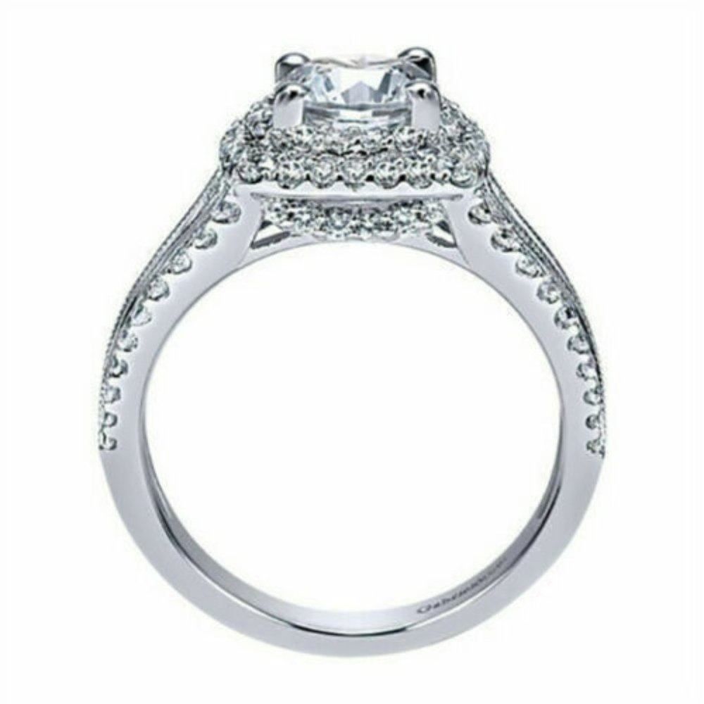 New White Sapphire 925 Silver Rings Set Women Wedding Engagement Jewelry - Picture 3 of 9